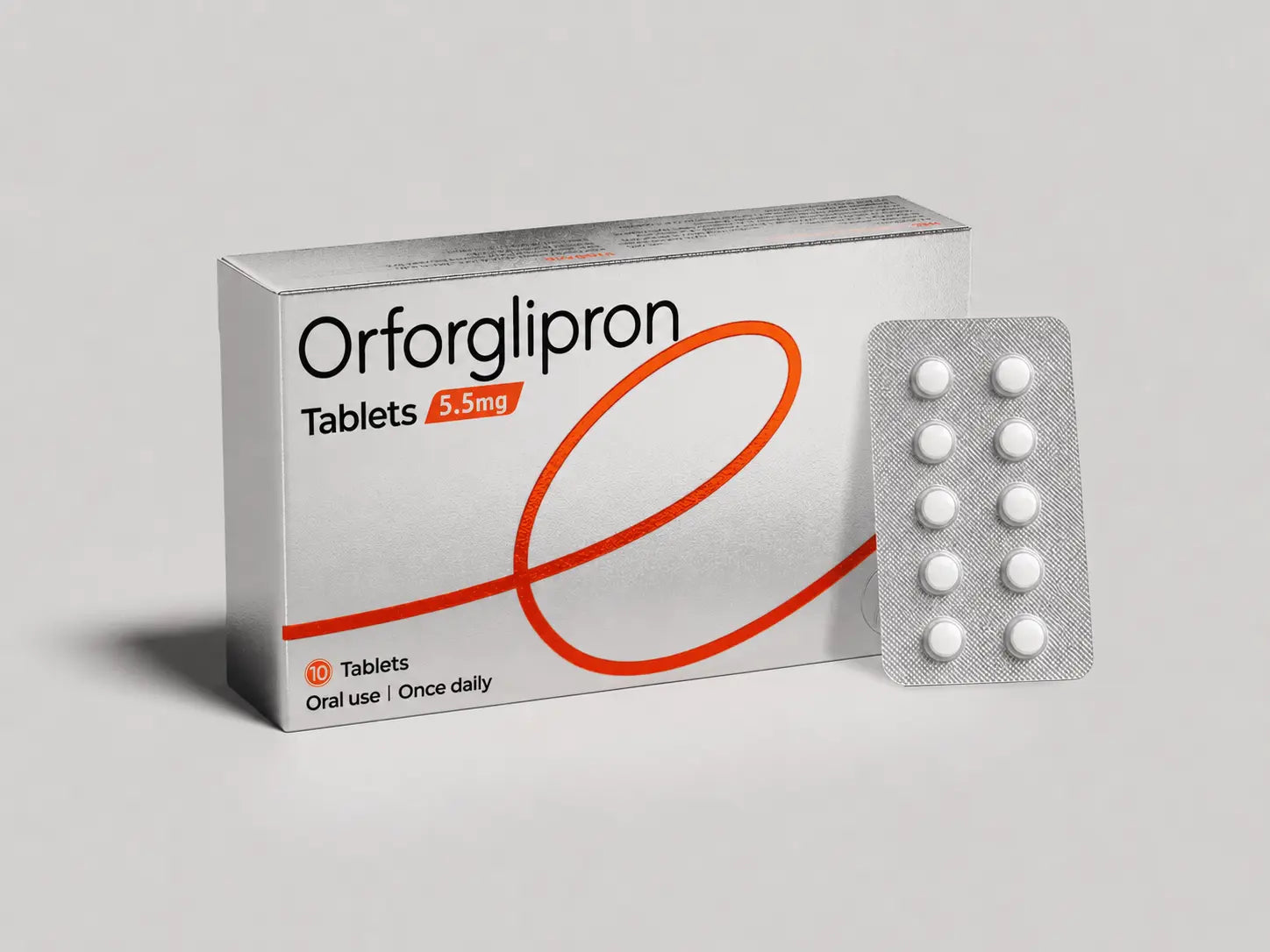 Orforglipron tablets product package